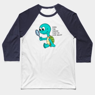 Cute turtle in the mirror Baseball T-Shirt